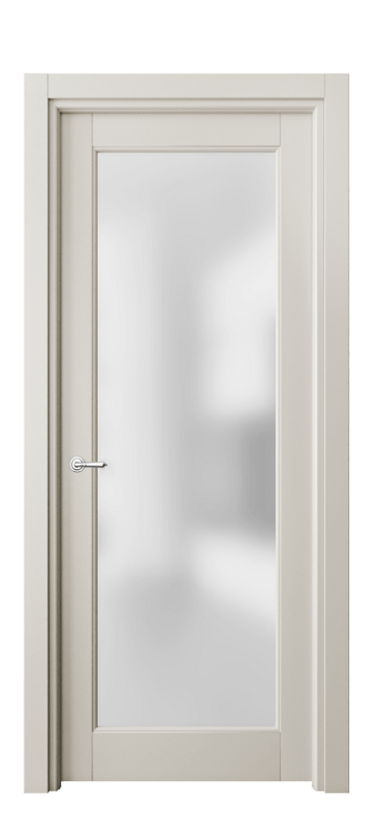 Межкомнатная дверь Toscana Litera 6300 Бук облачный серый Сатинированное стекло Цена 94599 ₽ | Volhovec