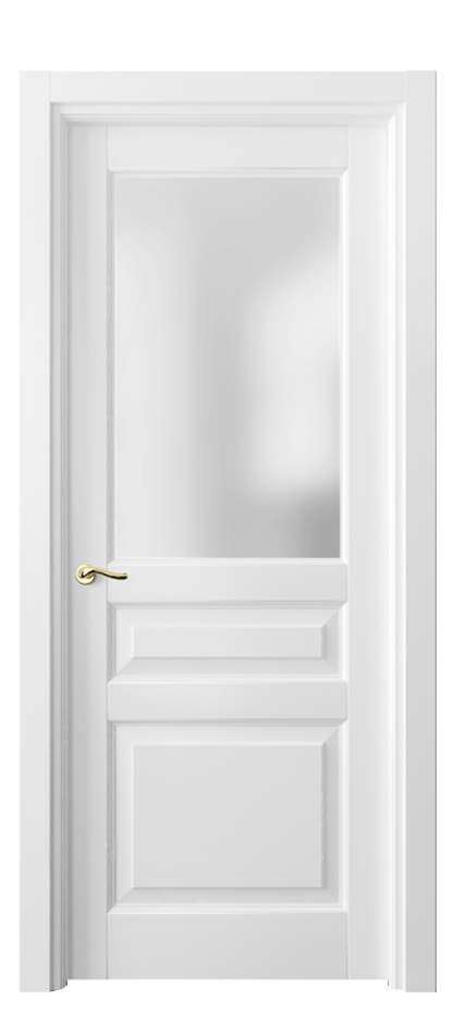 Межкомнатная дверь Lignum 0710 Бук белоснежный Сатинированное стекло Цена 101399 ₽ | Volhovec