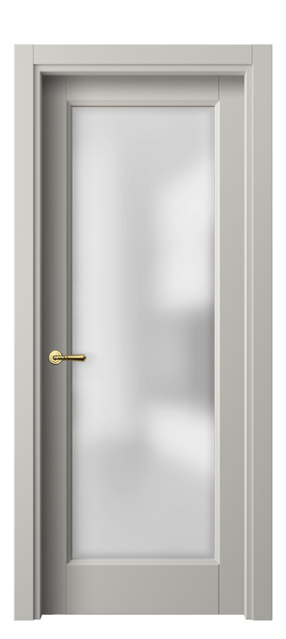 Межкомнатная дверь Галант 1402 Матовый тёплый серый Сатинированное стекло Цена 43274 ₽ | Volhovec
