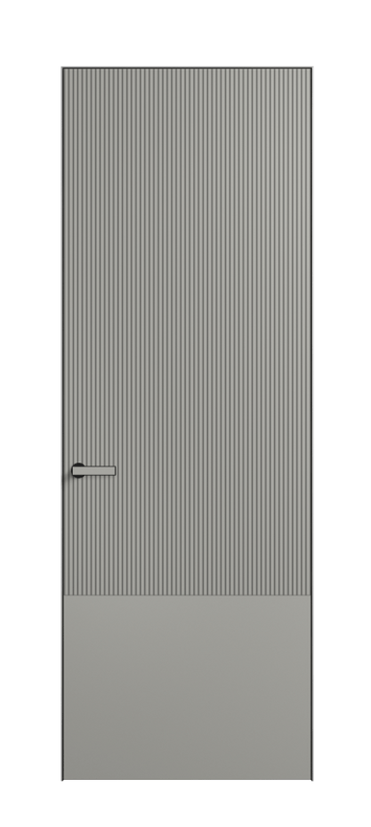 Дверь межкомнатная Velvet АКП 8203 Матовый нейтральный серый. Скрытый короб Черный Цена 70469 . Фабрика дверей Волховец 8 (800) 551 43 19 Межкомнатная дверь Velvet АКП 8203 Матовый нейтральный серый. Цена 70469 | Volhovec