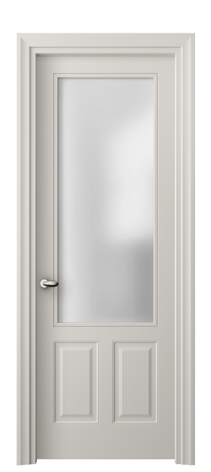 Межкомнатная дверь Esse 8522 Матовый облачно-серый Сатинированное стекло Цена 59739 ₽ | Volhovec