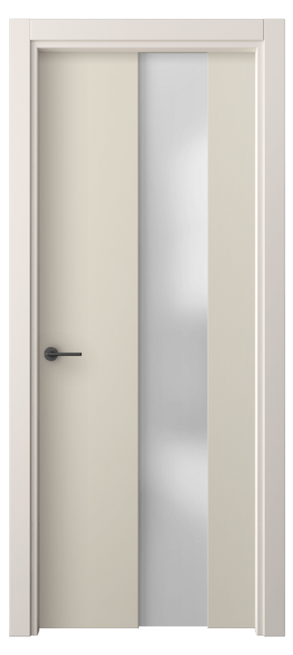 Межкомнатная дверь Freedom 4226 ПЭТ светло-бежевый Сатинированное стекло Цена 30799 ₽ | Volhovec