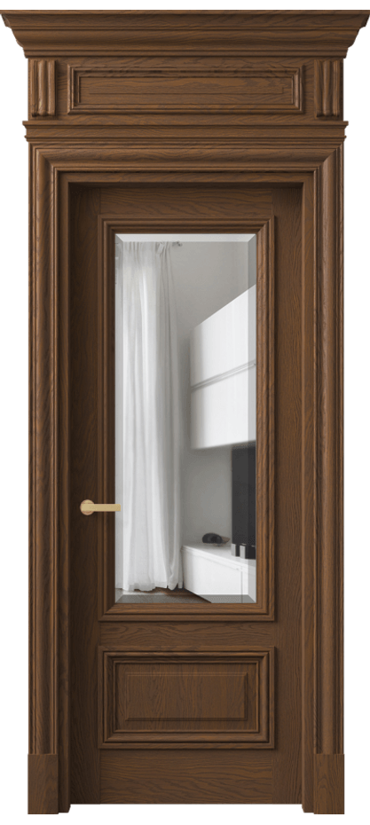 Дверь межкомнатная Antique 7306 Дуб каштановый матовый Прозрачное стекло с фацетом КЭП + Объёмный фриз + Карниз ДКШ.М Цена 266349 ₽ Наличники уже входят в базовый комплект. Фабрика дверей Волховец 8 (800) 551 43 19 Межкомнатная дверь Antique 7306 Дуб каштановый матовый Прозрачное стекло с фацетом Цена 266349 ₽ | Volhovec