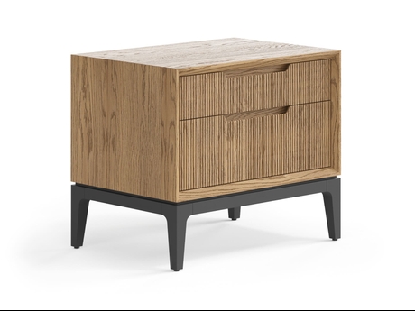 Мебель Тумба прикроватная Velvet 2 ящика. Цвет Дуб мускатный матовый. Материал Массив дуба матовый. Коллекция Тумба прикроватная Velvet 2 ящика. Картинка.