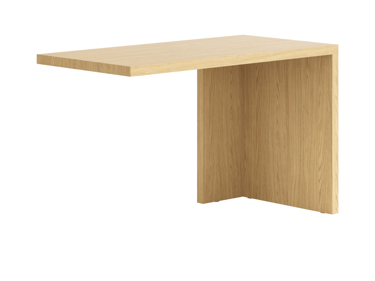 Письменный стол с 1 опорой ванильный дуб