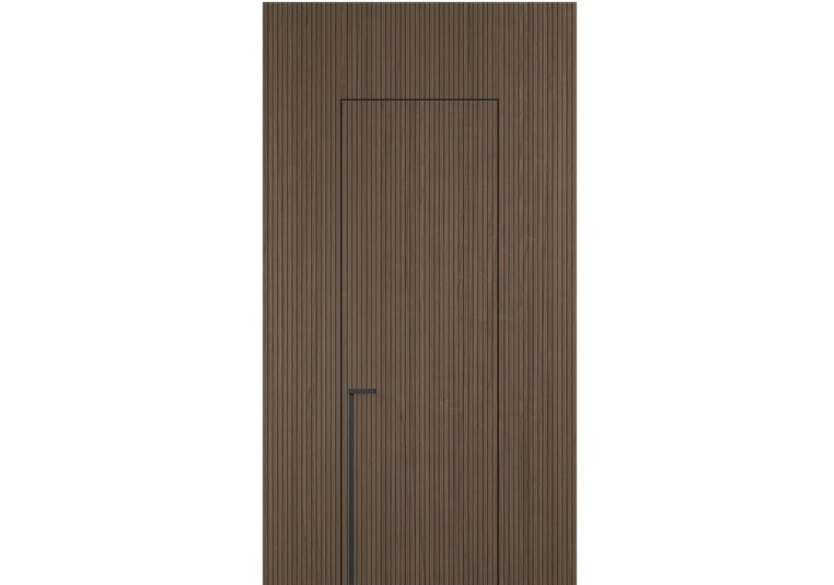 Панели для отделки стен Стеновая панель Фрезерованные Дуб серый матовый рифт. Цвет Дуб серый матовый рифт. Материал Радиальный шпон Naturwood. Коллекция Фрезерованные. Картинка.