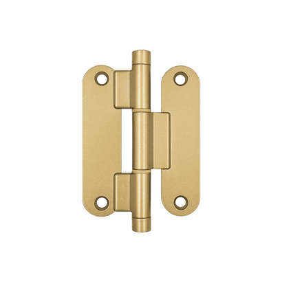 Фурнитура для дверей Карточная петля модерн. Цвет Матовое золото. Коллекция Карточная петля модерн. Картинка.