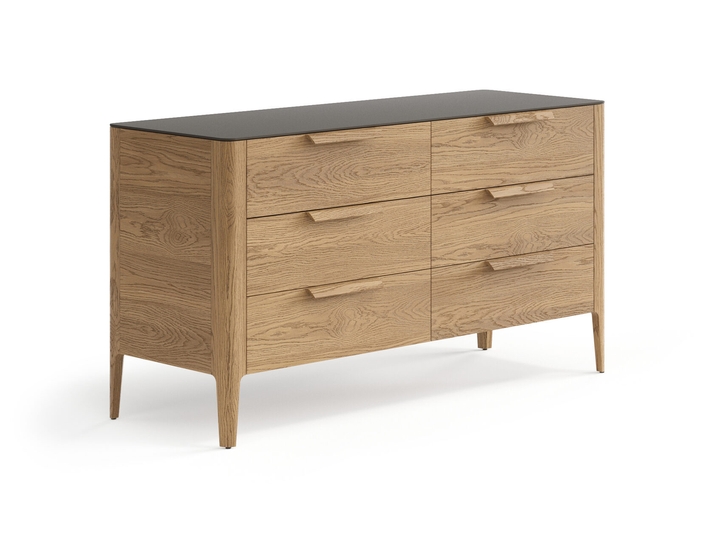 Мебель Комод Piega 6 ящиков. Цвет Дуб мускатный матовый. Материал Массив дуба матовый. Коллекция Комод Piega 6 ящиков. Картинка.