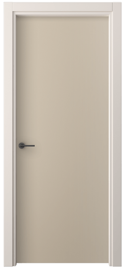 Дверь межкомнатная 0010 ПЭСК. Цвет ПЭТ серо-коричневый . Материал ПЭТ. Коллекция Freedom. Картинка.