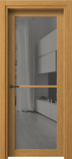 Дверь межкомнатная 2108 ВНД ЗЕР СЕР. Цвет Ванильный дуб. Материал Ламинатин. Коллекция Нео. Картинка.