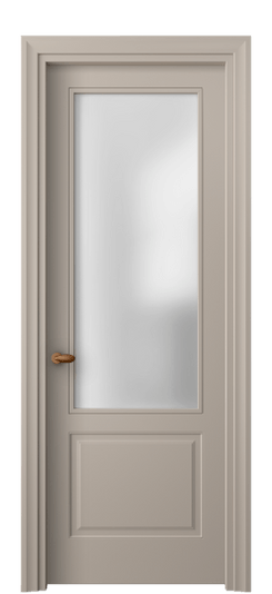 Дверь межкомнатная 8552 МБСК САТ. Цвет Матовый бисквитный. Материал Гладкая эмаль. Коллекция Esse. Картинка.