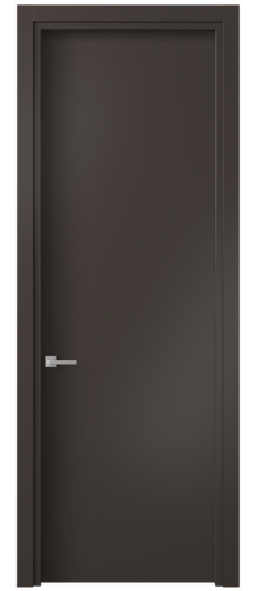 Дверь межкомнатная 0010 МАН. Цвет Матовый антрацит. Материал Гладкая эмаль. Коллекция Планум. Картинка.