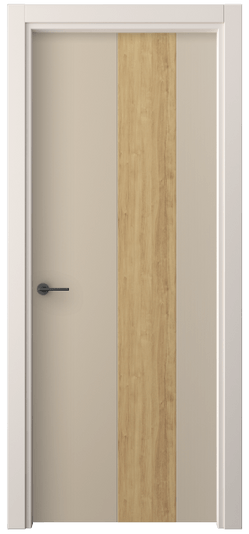 Дверь межкомнатная 4225 ПЭСК. Цвет ПЭТ серо-коричневый . Материал ПЭТ. Коллекция Фридом. Картинка.