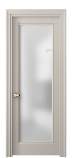 Дверь межкомнатная 8502 МСБЖ САТ. Цвет Матовый светло-бежевый. Материал Гладкая эмаль. Коллекция Esse. Картинка.