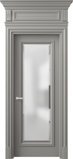 Дверь межкомнатная 7300 БНСР САТ-Ф. Цвет Бук нейтральный серый. Материал Массив бука эмаль. Коллекция Antique. Картинка.