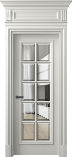 Дверь межкомнатная 7310 МСР ПРОЗ Ф. Цвет Матовый серый. Материал Гладкая эмаль. Коллекция Антик. Картинка.