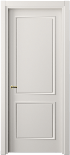 Дверь межкомнатная 8121 МПБЛ. Цвет Матовый пудровый белый. Материал Гладкая эмаль. Коллекция Paris. Картинка.