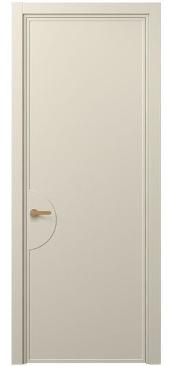 Дверь межкомнатная 8604 МБСР. Цвет Матовый бежево-серый. Материал Гладкая эмаль. Коллекция Frame. Картинка.