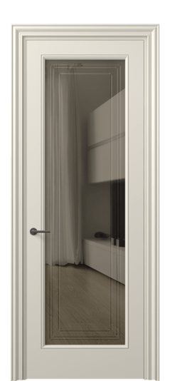 Дверь межкомнатная 8400 МБСР БР ГРА. Цвет Матовый бежево-серый. Материал Гладкая эмаль. Коллекция Mascot. Картинка.