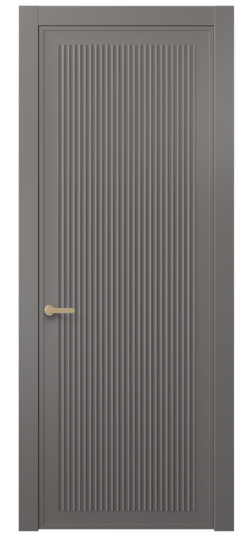 Дверь межкомнатная АКП 8642 МКЛС. Цвет Матовый классический серый. Материал Гладкая эмаль. Коллекция Alba. Картинка.