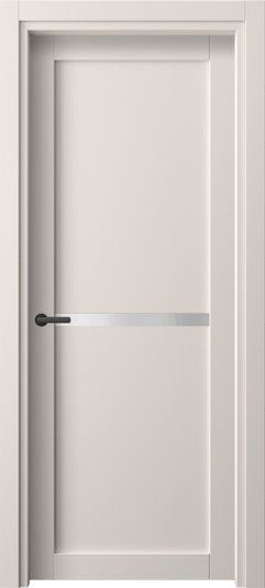 Дверь межкомнатная 2112 ПЭТБ САТ. Цвет ПЭТ тёплый-белый. Материал ПЭТ. Коллекция Нео. Картинка.