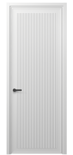 Дверь межкомнатная 8642 МБЛ . Цвет Матовый белоснежный. Материал Гладкая эмаль. Коллекция Альба. Картинка.