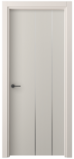 Дверь межкомнатная 4205 ПЭСС. Цвет ПЭТ светло-серый. Материал ПЭТ. Коллекция Фридом. Картинка.