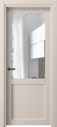 Дверь межкомнатная 2122 ПЭПБ ПРОЗ. Цвет ПЭТ пудровый бежевый. Материал ПЭТ. Коллекция Нео. Картинка.