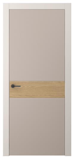 Дверь межкомнатная АКП 4221 ПЭСК. Цвет ПЭТ серо-коричневый . Материал ПЭТ. Коллекция Freedom. Картинка.