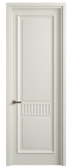 Дверь межкомнатная 6707 МЖМ . Цвет Матовый жемчужный. Материал Гладкая эмаль. Коллекция Шарм. Картинка.