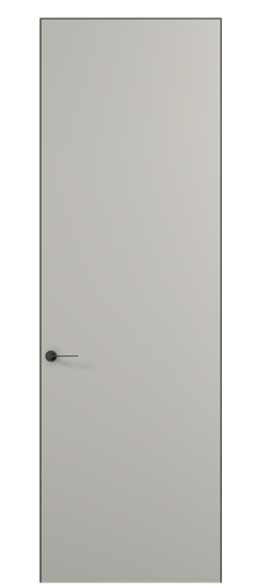 Дверь межкомнатная АКУ 0010 МТСР. Цвет Матовый тёплый серый. Материал Гладкая эмаль. Коллекция Planum Pro. Картинка.