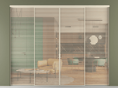 Перегородка Formato внутри проёма четырёхстворчатая