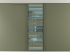 Перегородка Formato вдоль стены на потолок 1 створка