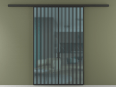 Перегородка Formato вдоль стены 2 створки