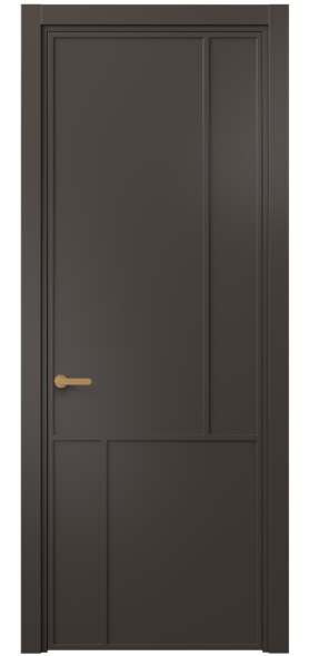 Дверь межкомнатная 8606 МАН . Цвет Матовый антрацит. Материал Гладкая эмаль. Коллекция Фрэйм. Картинка.